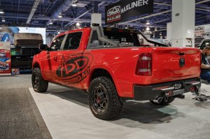 Ford F-150 Raptor Chase Rack - Addictive Desert Designs - HoneyBadger - Hammer Black with Satin Black panels - `17-`18